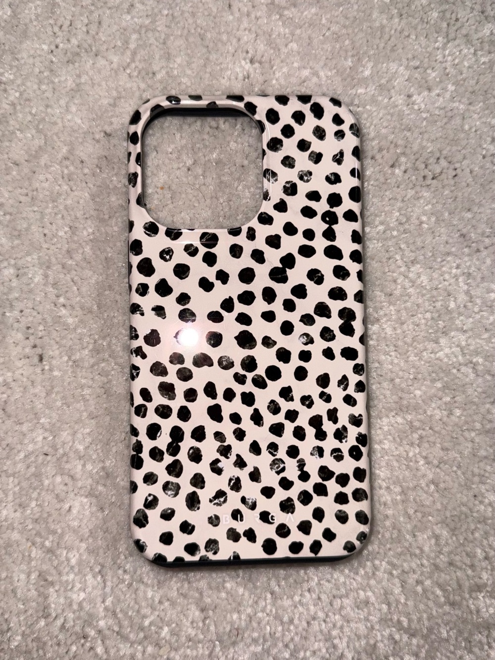 Black & White Spotted Pattern Phone Case